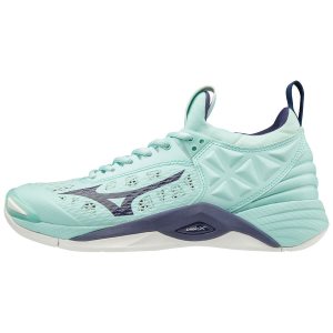 Mizuno Wave Momentum Womens Volleyball Shoes Canada - Turquoise